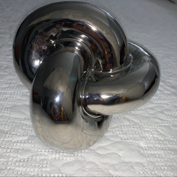 Home Decor Ceramic Chrome Color Knot - Picture 2 of 7